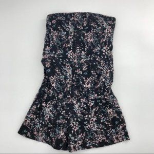 Dynamite Strapless Floral Romper sz XS